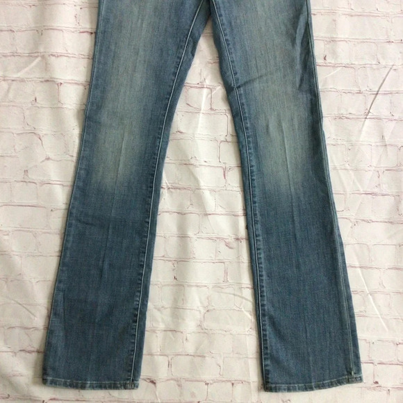 Lucky Brand Lolita Boot Cut Mid Rise Curvy Fit Denim Blue Jeans - Size 0/25 Long - Picture 3 of 12